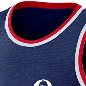 Maillot de basket-ball rouge marine pour hommes, sans manches, uniforme d'équipe athlétique, chemise de sport légère, respirante, pour entraînement et match - Product Image 3