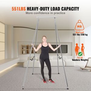 9.67 ft Height Aerial Yoga <b>Frame</b> Chrome-Plated Steel Pipe Yog <b>Swing</b> Stand <b>for</b> Inversion Yoga Load Max Accessory Support Tool - Product Image 2