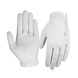 Luxury White Sheepskin Cabretta Golf <b>Gloves</b> Personalized Left Hand Soft Feel Tournament Golf <b>Gloves</b> Factory Supply - Product Image 4