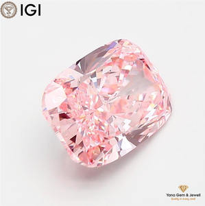เพชร VS1 ความใสระดับ Clarity รูปทรงคุชชั่น สีชมพูแฟนซีสดใส พร้อมใบรับรอง IGI เพชร CVD ผลิตในห้องปฏิบัติการ น้ำหนัก 3.00 กะรัต เหมาะสำหรับเครื่องประดับแบบสั่งทำ - Product Image 5