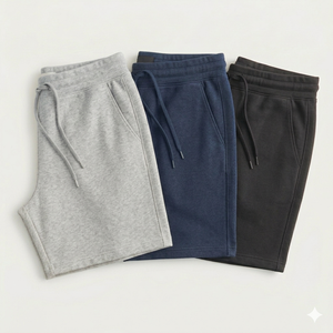 Pantalones Cortos Deportivos Premium 100% Algodón para Hombre - Pantalones Cortos Casuales Transpirables y Resistentes para el Verano, Estilo Urbano, Ajuste Cómodo para el Gimnasio - Product Image 4