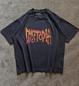 Camiseta Negra Vintage Lavada de Alta Calidad al por Mayor para Hombre, Ajuste Holgado, con Gráfico Frontal y Bolsillo en el Pecho, Estilo Urbano - Product Image 3