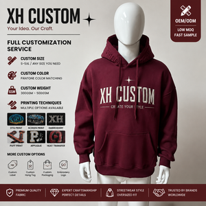 Fabricant de sweats à capuche personnalisés OEM ODM, sweats à capuche surdimensionnés lourds 300GSM-500GSM, logo personnalisé, streetwear, usine de sweats à capuche - Product Image 3