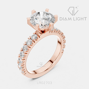 Bague de mariage en or blanc 14 carats avec diamant de laboratoire certifié IGI, taille ronde 2,25 carats, bijou raffiné, cadeau pour fiançailles, mariage ou anniversaire - Product Image 4