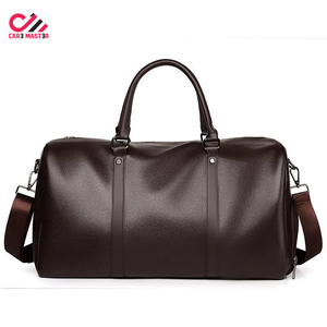 Classical Genuine Leather Men's Sport Luxury Duffle Travel Bag with Wheel Trolley <b>Case</b> High Quality Large Capacity Weekend Bag - Product Image 2