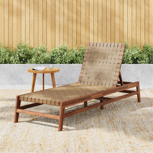 Chaise longue d'extérieur moderne en corde, réglable, pour piscine, lit de soleil de luxe, mobilier de patio pour villas et complexes hôteliers - Product Image 1