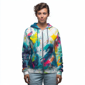 Sudaderas con Capucha Sublimadas de Alta Calidad para Hombre, Sudadera con Capucha Sublimada de Moda Invernal para Hombre y Mujer, Sudaderas con Cremallera Estampadas OEM Unisex - Product Image 5