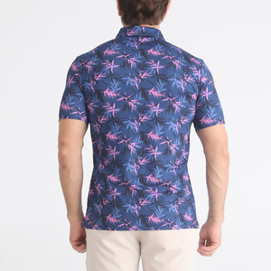 Nouveau style tendance : Polo homme sublimation, hauts d'été à manches courtes, logo personnalisé, couleur unie, respirant, service OEM - Product Image 6