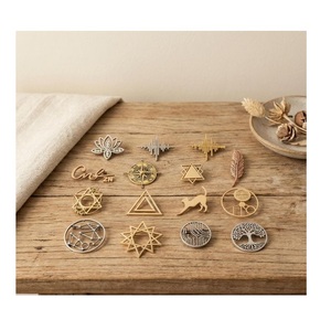 Custom Fashion Logo Charm Making Accessories Hardware Metal Embossed Name Plate - Product Image 4