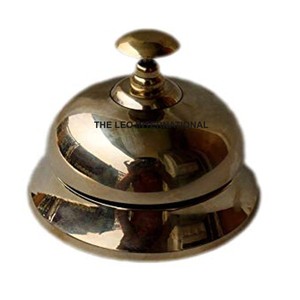 Home <b>Decor</b> and Office Use <b>Table</b> Hotel <b>Decor</b> Accessories Hammered Stainless Steel <b>Table</b> Bell Counter <b>Top</b> Home Accent - Product Image 3