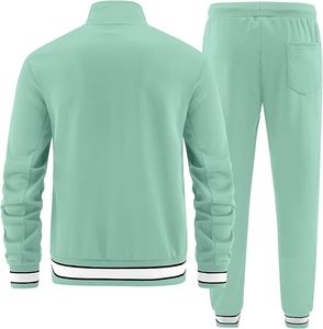 Men's Casual 2 Piece Tracksuit Sets Long Sleeve Full Zip <b>Jacket</b> and Sweatpants Jogging Sport Outfits 2026 - Product Image 2