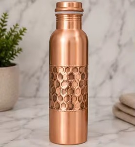 Set of 2 1L Copper Water Bottle Leak-Proof Direct Drinking Yoga <b>Drinkware</b> Custom Logo Direct Manufacturer for Camping - Product Image 2