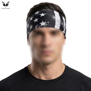 Diadema Deportiva Transpirable de Secado Rápido, Suave, Absorbente de Humedad, Alta Elasticidad, Antideslizante, con Diseño de Estrellas y Rayas - Product Image 5