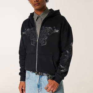 Sweat à capuche pour homme, coupe classique, imprimé, en coton 100%, réversible, anti-transpiration, écologique, de qualité supérieure - Product Image 1