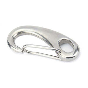 Gancho de Seguridad en Forma de Huevo de Acero Inoxidable con Resorte de Liberación Rápida, 50 mm, Acabado Liso, para Uso Industrial, Modelo OEM - Product Image 3