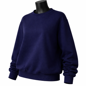 Nouveau Sweat-shirt Décontracté Femme Hiver Col Rond Panneaux Noir et Tan 100% Coton Polaire Écologique Tendance Dernière Collection - Product Image 3