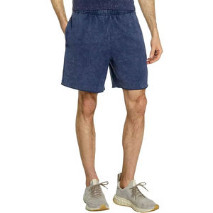 Nouveauté 2026 : Shorts décontractés pour hommes, style High Street, délavés à l'acide, en tissu déchiré, avec logo personnalisé, vente en gros, motif uni - Product Image 2