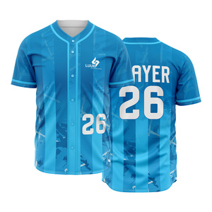 Camisetas de Béisbol Unisex Personalizadas con Impresión Digital, Transpirables, de Secado Rápido, 100% Poliéster, para Entrenamiento y Partidos de Equipos de Adultos - Product Image 1