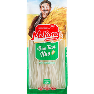Fideos de Arroz Secos Premium 200g Sin Gluten, Fideos de Arroz Saludables, Fabricante y Proveedor Vietnamita, OEM, Marca Privada - Product Image 1