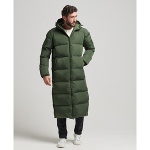 High Quality Men's Winter Puffer <b>Jacket</b> with Stand Collar <b>Canvas</b> Fabric Waterproof Customizable Design Men Puffer <b>Jackets</b> - Product Image 3