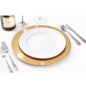 Nouvelle Assiette de Présentation en Acier Inoxydable Style Américain, Design Martelé Poli, Idéale pour Mariages, Événements et Dîners Prestigieux - Product Image 6