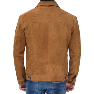 Men'sTop Quality Premium Leather Trucker <b>Jacket</b> <b>Suede</b> Leather Premium Soft Touch Fully Lined <b>Black</b> <b>Suede</b> Jeans Style <b>Jacket</b> - Product Image 6