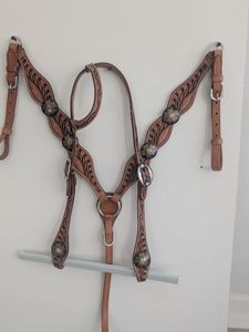 2026 Light wait Bridon de cheval Western en cuir argentin, fait main avec design antique, toutes saisons - Product Image 2