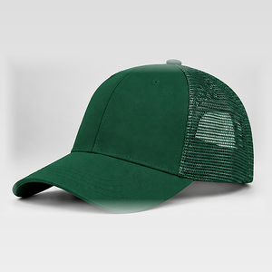 Casquette Trucker Unisexe OEM ODM avec Logo Brodé, 5 Panneaux en Sergé de Coton, Visière Plate Avant, Fermeture Strapback, Style Vintage, pour l'Été et le Sport - Product Image 2