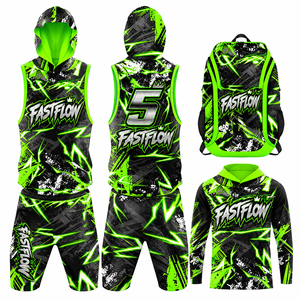 Ensemble d'entraînement de football américain 7v7 pour jeunes, maillots personnalisés sublimés à 7 drapeaux, uniformes respirants pour enfants - Product Image 5