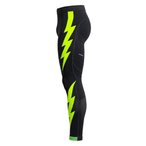 Pantalon de compression long pour homme Amkoor, noir, en spandex/nylon, séchage rapide, taille élastique, collant de sport - Product Image 5