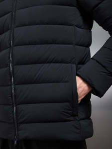 Veste matelassée à capuche unisexe en coton de haute qualité, imperméable et coupe-vent, personnalisable selon la taille du pack technique du client - Product Image 5
