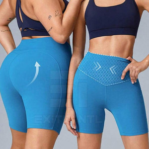 2026 Seamless Breathable Women Yoga Shorts <b>Push</b> up OEM Custom Logo High Waisted Spandex/Nylon Sports Gym Fitness Shorts - Product Image 5