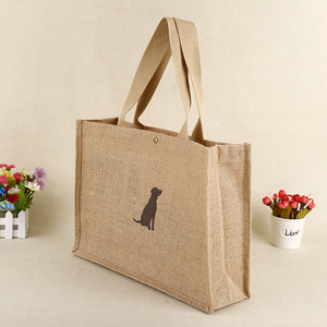 High Quality Handmade Jute <b>Tote</b> <b>Bag</b> Eco-Friendly 'Go Green' Customizable Size Color Reusable Letter Pattern <b>Medium</b> Size - Product Image 6
