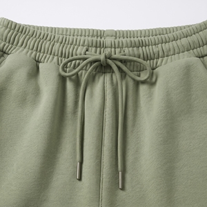 Conjunto de 2 piezas de felpa de algodón 100% de alto gramaje para mujer, personalizado, con sudadera corta y pantalones de chándal de pierna ancha, ecológico y antipilling - Product Image 5