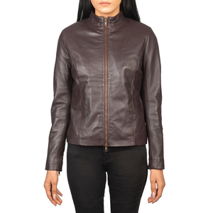 Women Leather Blazer <b>Jacket</b> Ladies Office Coat Genuine Leather Outerwear Wholesale Manufacturer Bulk - Product Image 1