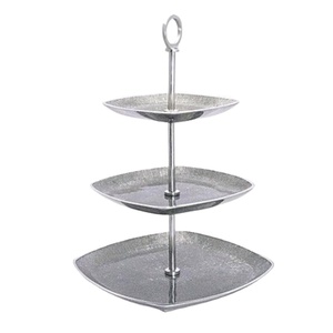 Plateaux décoratifs en aluminium pour fruits, cupcakes, pâtisseries, présentoir à gâteaux en métal pour fêtes, fournitures de Noël, vaisselle de table - Product Image 1