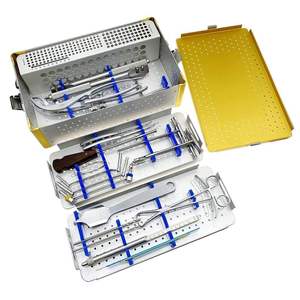 Kit de Instrumentos Ortopédicos para Extremidades Inferiores, para Fragmentos Óseos Grandes, Manual, de Acero Inoxidable, Reutilizable y Autoclavable - Product Image 1