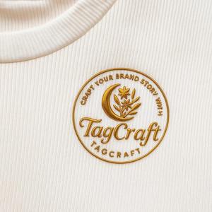 Patch de transfert thermique en silicone 3D découpé au laser pour T-shirt, décoration de vêtement, logo en caoutchouc de silicone durable de haute qualité, rouleau personnalisé - Product Image 3