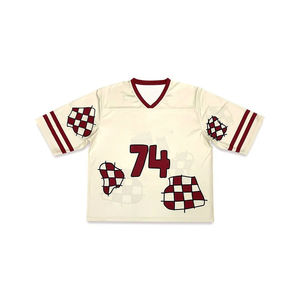 T-shirts pour hommes à la mode, personnalisés avec un design imprimé sur toute la surface, respirants, en maille sublimée - Product Image 3