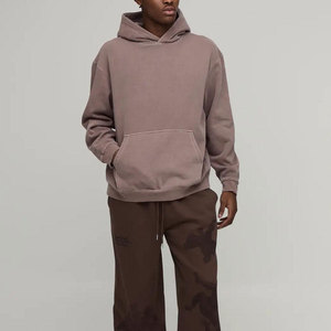 Sweat-shirt à capuche oversize pour homme noir, imprimé 'Peace Stop Wars', style streetwear, pour l'automne, en molleton bouclette, avec poche, sérigraphie - Product Image 6