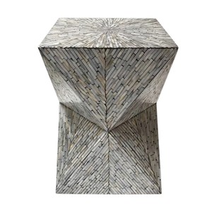 Handmade Mother of Pearl Inlay Cocktail <b>Stool</b> Modern Side <b>Table</b> for Living Room Home Furniture Contemporary Design - Product Image 2