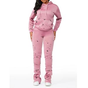 Econex Sports 2025Top des nouvelles meilleures ventes Vêtements de sport décontractés à la mode pour femmes Ensemble de survêtements de sport à capuche et de jogging pour femmes - Product Image 5
