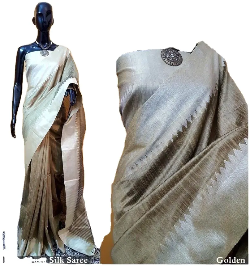 Sari etnici di seta grezza e seta Banarasi molto richiesti In sari indiani e Bangladesh con camicetta fantasia