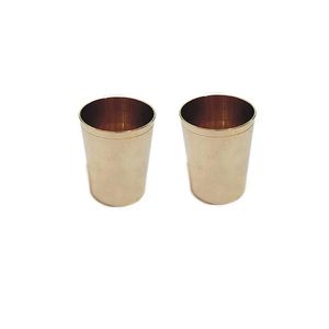 Verre Kansa en bronze fait main pour usage régulier, verre Kansa pour l'eau (lot de 2) (250 millilitres) - Product Image 1