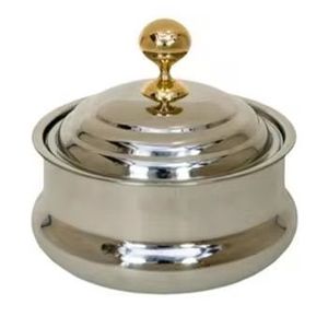 หม้ออุ่นอาหารทองคำกุหลาบสุดหรูทันสมัย พร้อมหูจับทองคำ สำหรับงานแต่งงาน บุฟเฟ่ต์ และวางเค้ก - Product Image 2