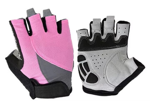 Gants d'équitation en cuir demi-doigts avec revêtement en polyuréthane, respirants, coupe-vent, légers, protection UV, pour l'extérieur - Product Image 6