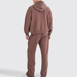 Trendy Flare Stacked Tracksuit Men Women Oversized Matching Set Casual Joggers <b>Zip</b> <b>Up</b> <b>Jacket</b> Street Fashion Wear - Product Image 6