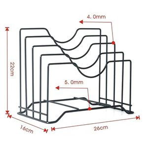 Étagère de rangement minimaliste en métal pour cuisine avec porte-couteaux et support pour planche à découper pour l'organisation du comptoir - Product Image 2