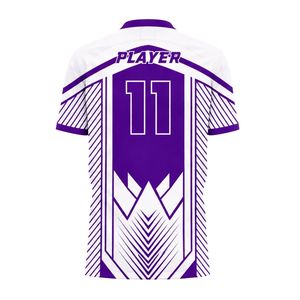 Conjunto de Uniforme de Fútbol Personalizado en Morado y Blanco, Uniforme de Fútbol que Absorbe la Humedad, Ropa Deportiva Profesional para Equipos, Kit para Partidos, Alibaba.com - Product Image 2