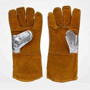 Guantes Tácticos HSI HSI-WG49 para Bombero, Aluminizados, de Cuero Vacuno Dividido, Resistentes a Cortes, Ignífugos, de Protección para Soldadura TIG/MIG - Product Image 2